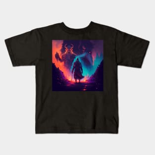 Valhalla Awaits Valheim Family Kids T-Shirt